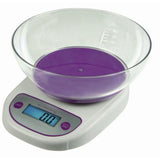 Kitchen scale with bowl and max 5kg/1g or 3kg/0.1g