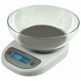 Kitchen scale with bowl and max 5kg/1g or 3kg/0.1g