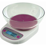 Kitchen scale with bowl and max 5kg/1g or 3kg/0.1g